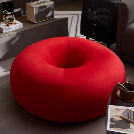 เก้าอี้สตูล RENITA HOME รุ่น DONUT STOOL สีแดง_7